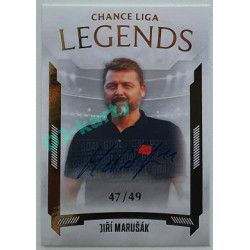 2022/23 Goal Cards Chance Liga 2. série #27 Jiří Marušák Legends Autograph xx/49