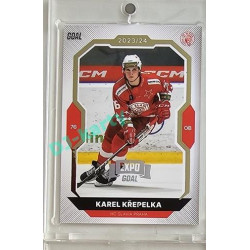 2023/24 Goal cards Chance Liga 2. série #332 Karel Křepelka Expo Silver 1of7
