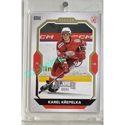 2023/24 Goal cards Chance Liga 2. série #332 Karel Křepelka Expo Silver 1of7