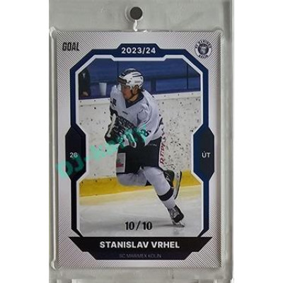 2023/24 Goal cards Chance Liga 2. série #351 Stanislav Vrhel Blue 10/10
