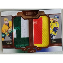2022/23 Goal Cards Chance Liga Update #D-16 O. Němec / J. Krisk Duals Jersey Bronze 07/30