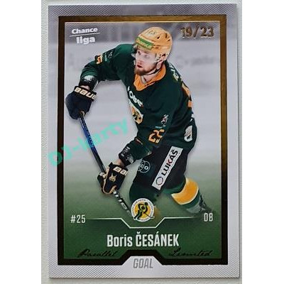 2022/23 Goal Cards Chance Liga Update #416 Boris Česánek Gold xx/23