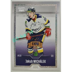 2022/23 Goal Cards Chance Liga 2. série #373 Jakub Michálek Expo Rainbow Dotted 1/1