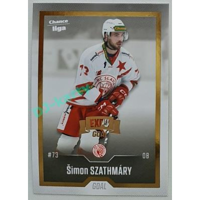 2022/23 Goal Cards Chance Liga 2. série #306 Šimon Szathmáry Expo Gold 1 of 3