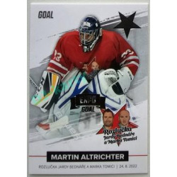 2022 Goal Cards Rozlučka Jardy Bednáře a Marka Tomici #37 Martin Altrichter Expo Gold 1of3