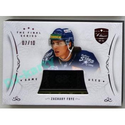 2021/22 OFS The Final Series Zachary Frye #STI-FRZ 07/10 Game Used Red