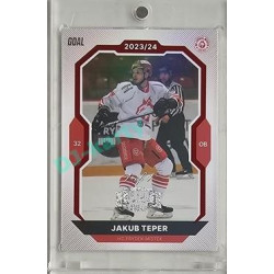 2023/24 Goal cards Chance Liga 2. série #315 Jakub Teper Red Expo 1of1