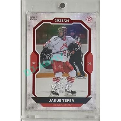 2023/24 Goal cards Chance Liga 2. série #315 Jakub Teper Red Expo 1of1