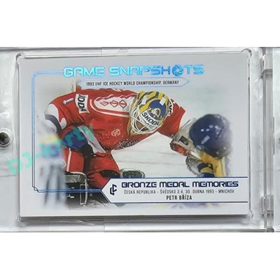 2023 LC Bronze Medal Memories 1993 #GS-10 Petr Bříza Game Snapshots Blue parallel 09/15
