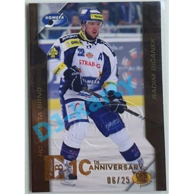 2020/21 OFS 2. série Radim Bičánek #20 06/25 Buyback Embosed GOLD