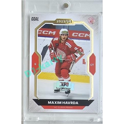 2023/24 Goal cards Chance Liga 2. série #334 Maxim Havrda Expo Silver 1of7