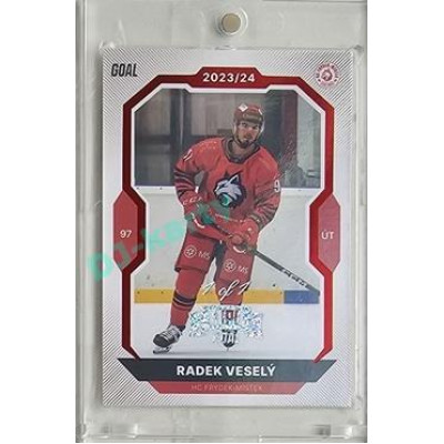 2023/24 Goal cards Chance Liga 2. série #322 Radek Veselý Red Expo 1of1