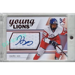 2023/24 Legendary Cards Hlinka Gretzky Cup Young Lions #S-22 Ondřej Kos Autograph Red xx/29