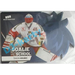 2020 MK reprezentace Šimon Hrubec #6 Goalie School Die-cut Blue Retail