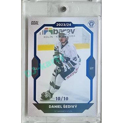 2023/24 Goal cards Chance Liga 2. série #356 Daniel Šedivý Blue 10/10