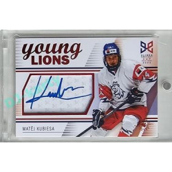 2023/24 Legendary Cards Hlinka Gretzky Cup Young Lions #S-18 Matěj Kubiesa Autograph Red xx/29