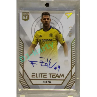 2023/24 Sportzoo Fortuna Liga 1. série #ET-34 Filip Žák Elite Team Auto 06/25