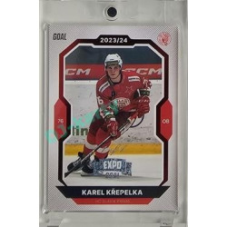 2023/24 Goal cards Chance Liga 2. série #332 Karel Křepelka Red Expo 1of1