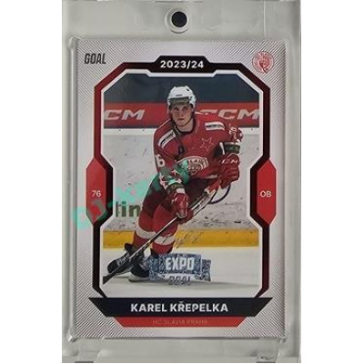 2023/24 Goal cards Chance Liga 2. série #332 Karel Křepelka Red Expo 1of1