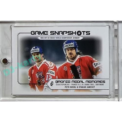 2023 LC Bronze Medal Memories 1993 #GS-19 Petr Rosol, Otakar Janecký Game Snapshots Blue parallel 07/15