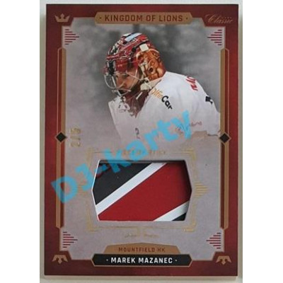 2021 OFS Kingdom of Lions Marek Mazanec #S02 2/5 Piece of Stick GOLD