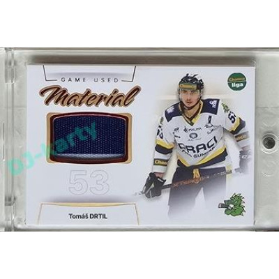 2023/24 Goal cards Chance Liga 1. série #GUM-26 Tomáš Drtil Game Used Material 14/30