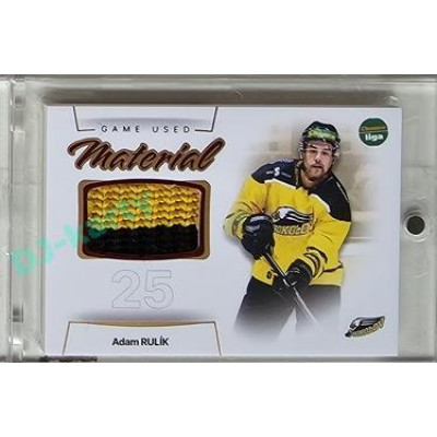 2023/24 Goal cards Chance Liga 1. série #GUM-23 Adam Rulík Game Used Material 14/30