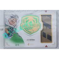 2021/22 Legendary Cards SAVES HELP MEMORABILIA SERIES #SHM-18 Jan Růžička Memorabilia Emerald 3/5
