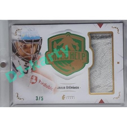 2021/22 Legendary Cards SAVES HELP MEMORABILIA SERIES #SHM-20 Jakub Štěpánek Memorabilia Emerald 3/5
