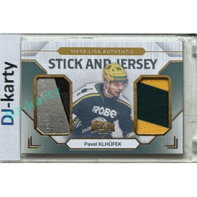 2024/25 Goal Cards Maxa liga 1. série #SJ-06 Pavel Klhůfek Stick & Jersey Expo Gold 1of3