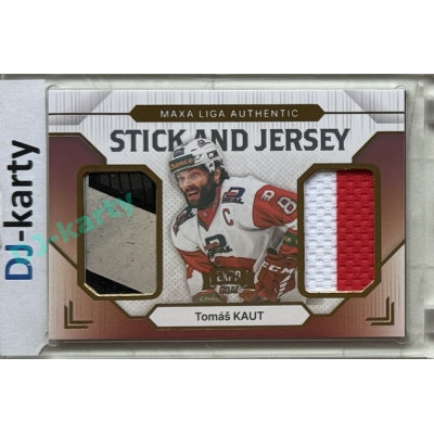 2024/25 Goal Cards Maxa liga 1. série #SJ-13 Tomáš Kaut Stick & Jersey Expo Gold 1of3
