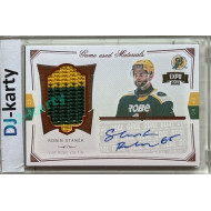 2024/25 Goal Cards Maxa liga 1. série #S-04 Robin Staněk Game Used Material Signature Expo Gold 1of4