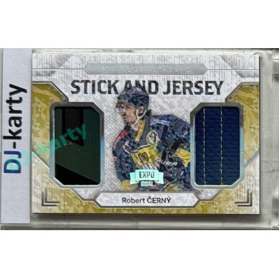 2024/25 Goal Cards Maxa liga 1. série #SJ-17 Robert Černý Stick & Jersey Expo Perleť 1of4