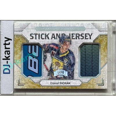 2024/25 Goal Cards Maxa liga 1. série #SJ-16 Daniel Indrák Stick & Jersey Expo Perleť 1of4