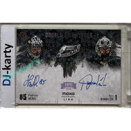 2024/25 Goal Cards Maxa liga 1. série #DS-HH Vladislav Habal / Petr Hamalčík Double Signatures Expo Silver 1of3