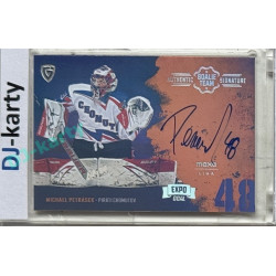 2024/25 Goal Cards Maxa liga 1. série #ASGT-06 Michael Petrásek Goalie Team Signature EXPO Silver 1of2