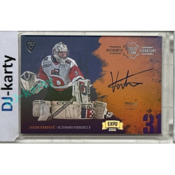 2024/25 Goal Cards Maxa liga 1. série #ASGT-12 Jakub Vondraš Goalie Team Signature EXPO Silver 1of2