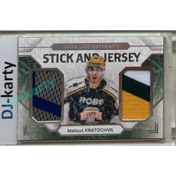 2024/25 Goal Cards Maxa liga 1. série #SJ-08 Matouš Kratochvíl Stick & Jersey Expo Perleť 1of4