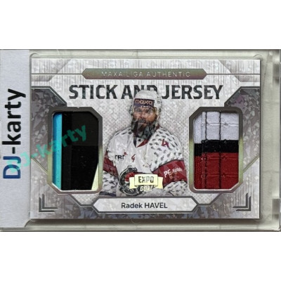2024/25 Goal Cards Maxa liga 1. série #SJ-27 Radek Havel Stick & Jersey Expo Perleť 1of4