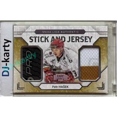 2024/25 Goal Cards Maxa liga 1. série #SJ-18 Petr Hašek Stick & Jersey Expo Perleť 1of4