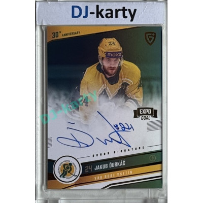 2024/25 Goal Cards Maxa liga 1. série #VS-11 Jakub Ďurkáč 30 let od finále Signature Gold 1of4