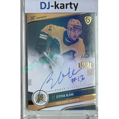 2024/25 Goal Cards Maxa liga 1. série #VS-05 Štěpán Bláha 30 let od finále Signature Gold 1of4