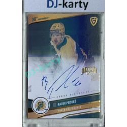 2024/25 Goal Cards Maxa liga 1. série #VS-03 Radek Prokeš 30 let od finále Signature Gold 1of4