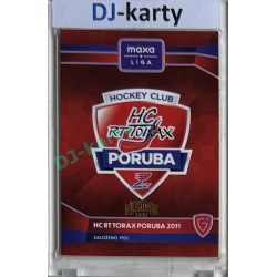 2024/25 Goal Cards Maxa liga 1. série #C-01 HC Poruba 2011 Club Logo Expo Gold 1of6
