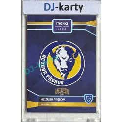 2024/25 Goal Cards Maxa liga 1. série #C-07 HC Zubr Přerov Club Logo Expo Gold 1of6