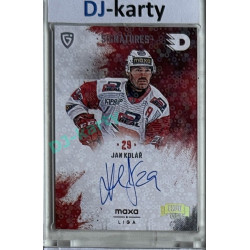 2024/25 Goal Cards Maxa liga 1. série #S-PA4 Jan Kolář Signatures Expo Silver 1of3