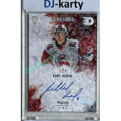 2024/25 Goal Cards Maxa liga 1. série #S-PA1 Karel Nedbal Signatures Expo Silver 1of3