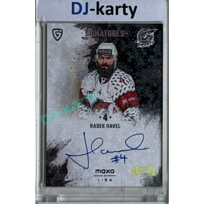 2024/25 Goal Cards Maxa liga 1. série #S-CH4 Radek Havel Signatures Expo Silver 1of3