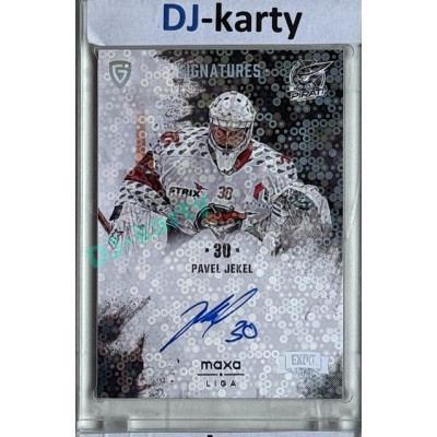 2024/25 Goal Cards Maxa liga 1. série #S-CH2 Pavel Jekel Signatures Expo Silver 1of3