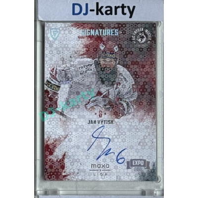 2024/25 Goal Cards Maxa liga 1. série #S-FM2 Jan Výtisk Signatures Expo Silver 1of3